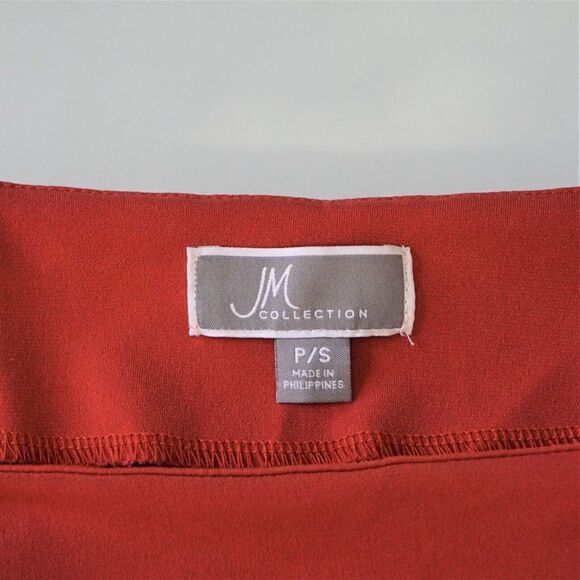 JM Collection Women Tunic Blouse Studded Terracotta Color Size Petite Small - Picture 6 of 7